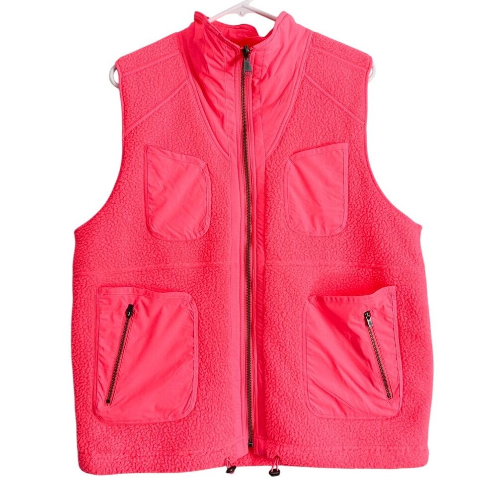 Free People Movement Sherpa Vest Reversible Granola Gorp Neon Active Hiking